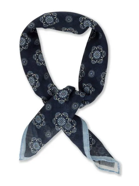 Bandana 70x70 cm Navy Pattern
