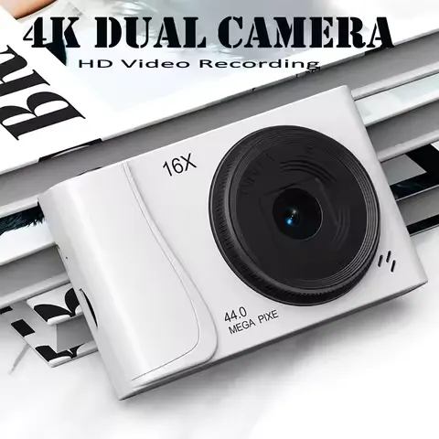 24 Million Pixels 4K Digital Camera Children Camcorder 16x Zoom Compact Cameras Auto Focus for Kids Adult Beginners Photograph