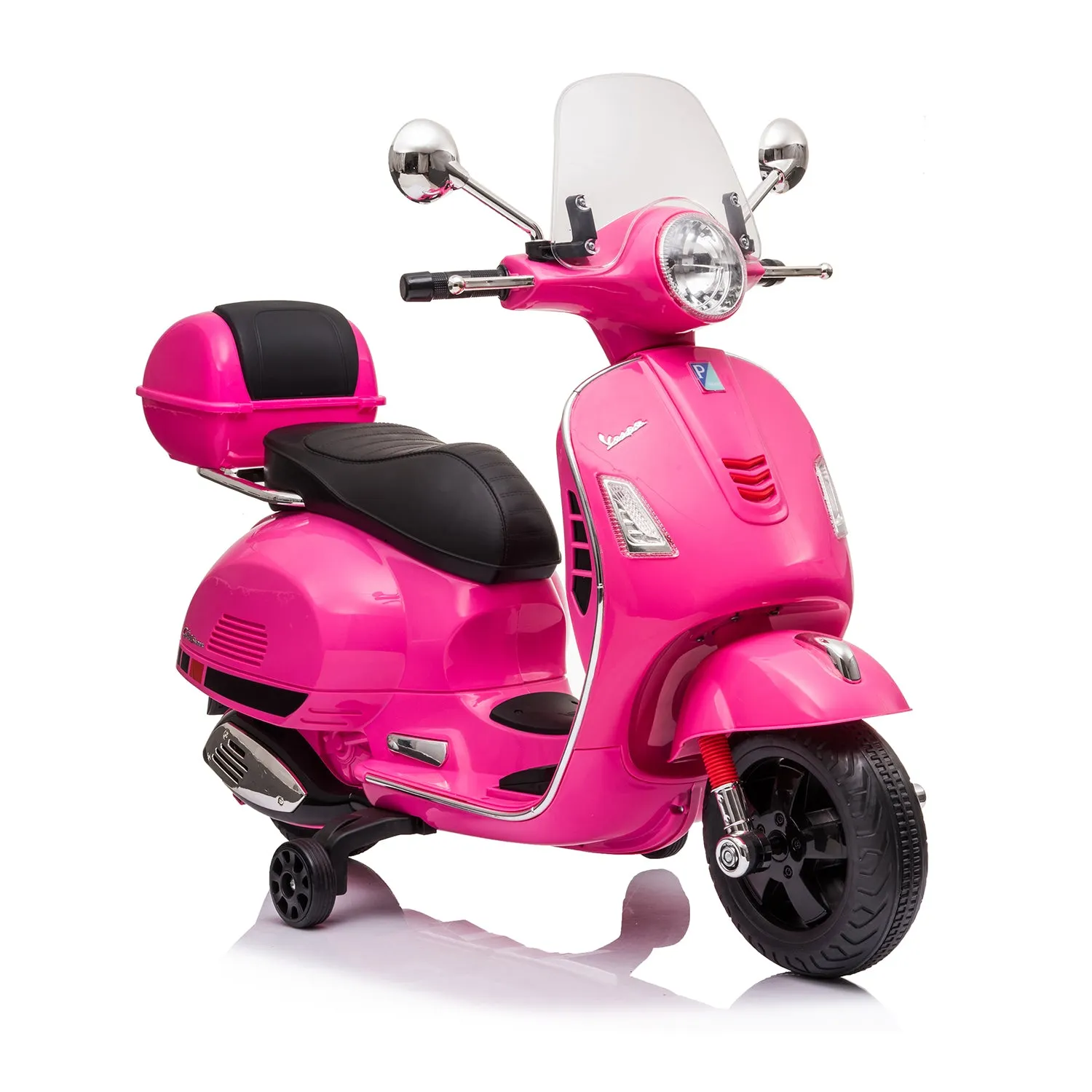 Vespa Elettrica per Bambini Rosa con Luci e Musica 3+ Anni