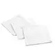 Lot de 3 serviettes de table coton blanc 40x40cm