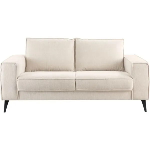 2,5 zitsbank Barrio ecru 2x80 basic comfort