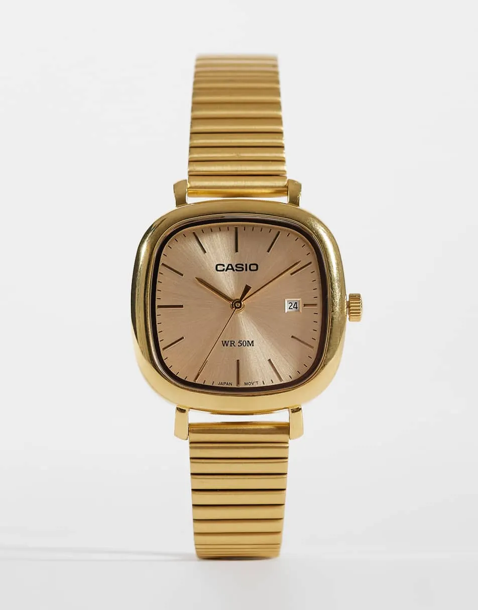 Casio LTP-B166G-9AVEF stainless steel analogue watch in gold