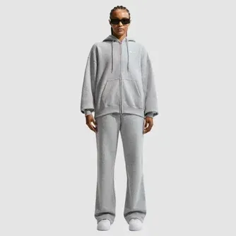 Nike Womens Studio Fleece Oversized Full-Zip Hoody