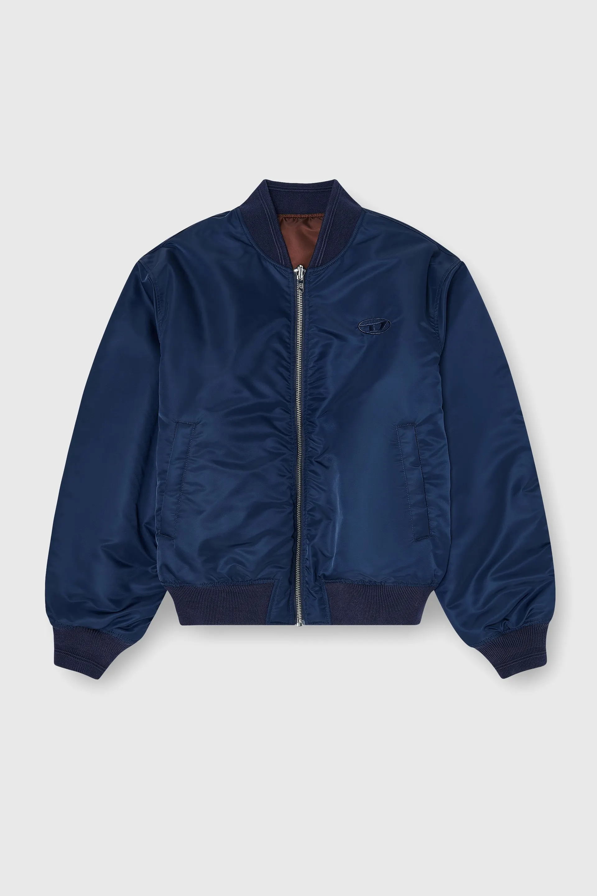 Padded bomber jacket with Oval D embroidery