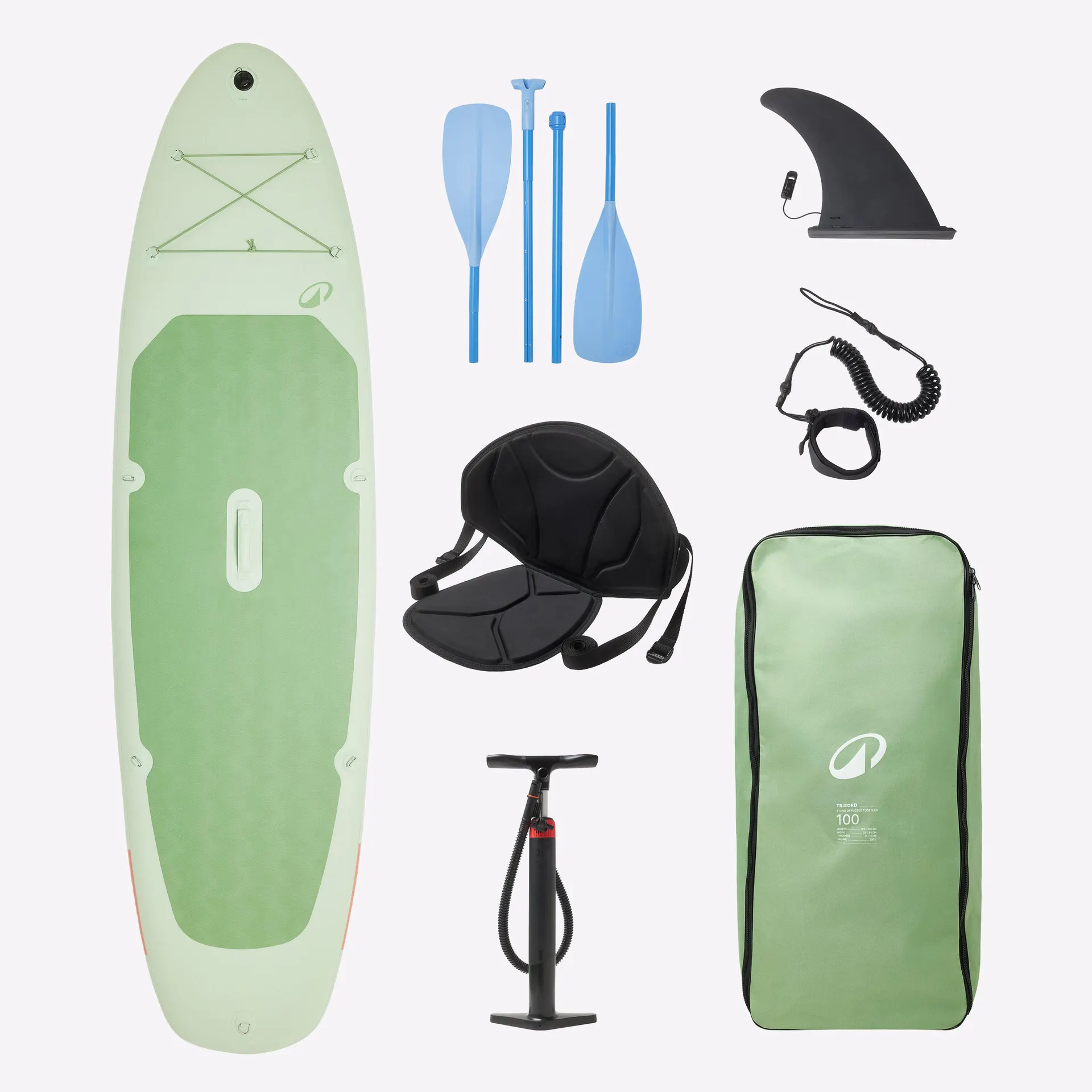DECATHLON Sada s nastavitelným paddleboardem 100