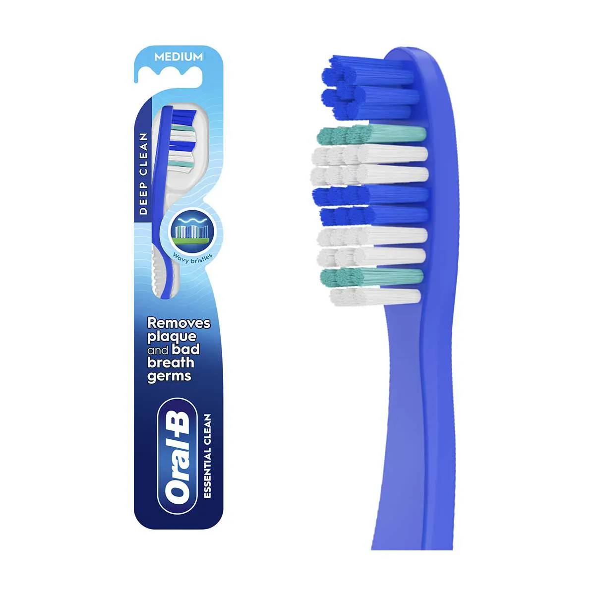 Oral-B Essential Clean Toothbrush, Medium, 1 ct