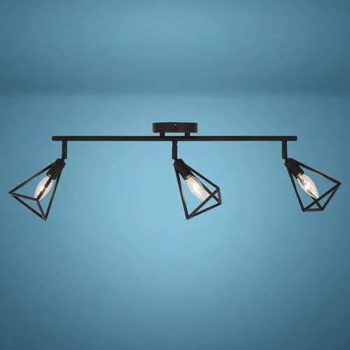 Patriot Lighting® Tribeck Matte Black 3-Light Fixed Track Light