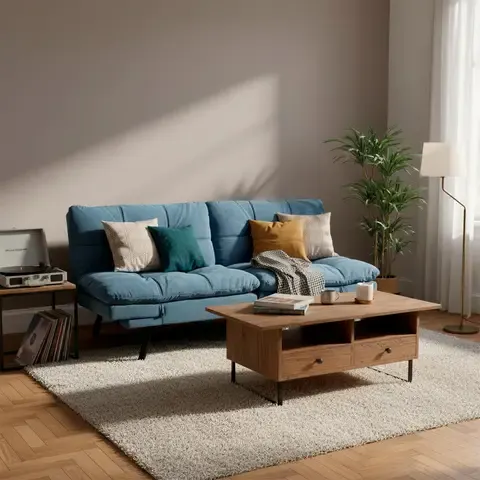 Futon Moscú Azul