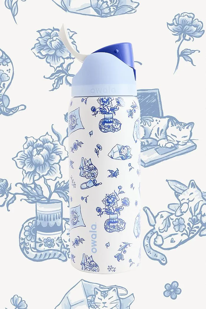 Owala UO Exclusive Bottiglia d'Acqua FreeSip® Delft Cat 0,9L / 32oz