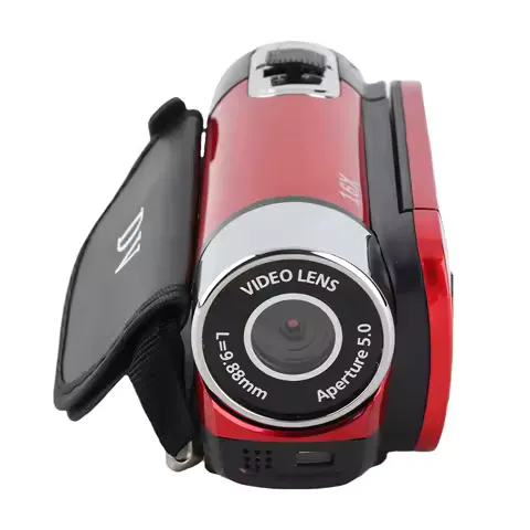 Portable 1080P High Definition Digital Video Camera DV Camcorder 16MP 2.7 Inch LCD Screen 16X Digital Zoom Built-in Battery