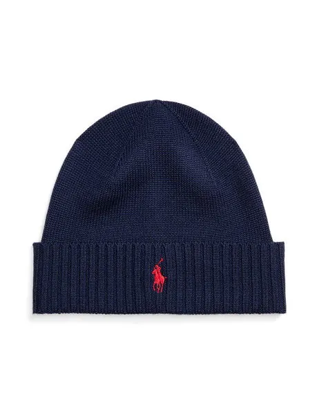 Signature Pony Wool Beanie Hunter Navy