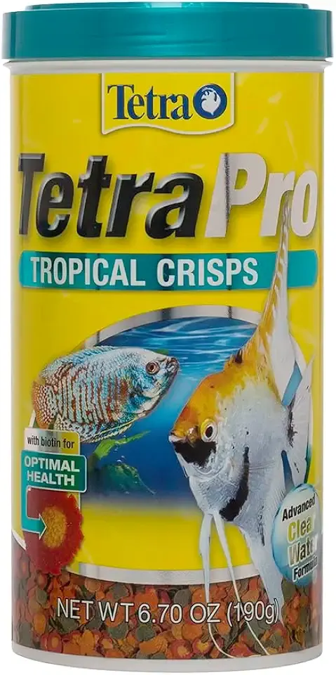 TetraPro Tropical Crisps 6.70 Ounces, Fish Food, Advanced Clear Water Formula