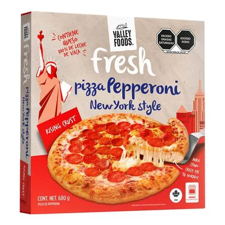 Pizza congelada Valley Foods Fresh Pepperoni Rising Crust 680 g