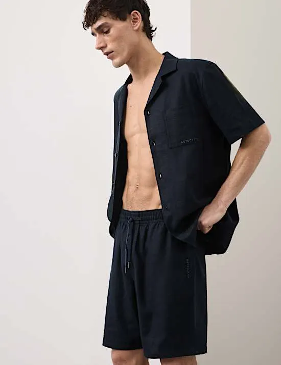 Linen Rich Pyjama Shorts