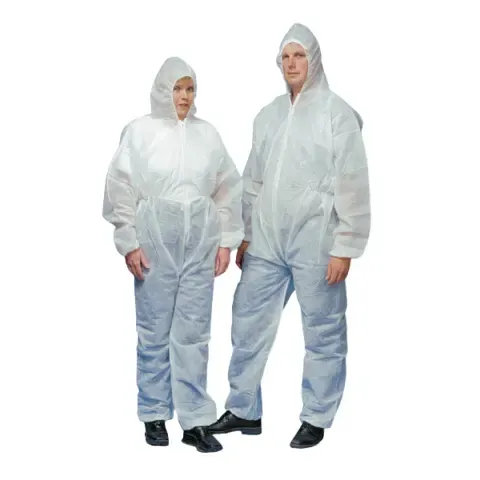 Kjeledress for korttidsbruk hvit str xl