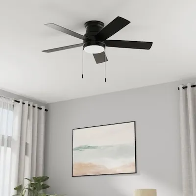 Notus 52-in Bronze with Mocha/Sienna Blades Ceiling Fan With Light and Pull Chain Included 5 -Blade