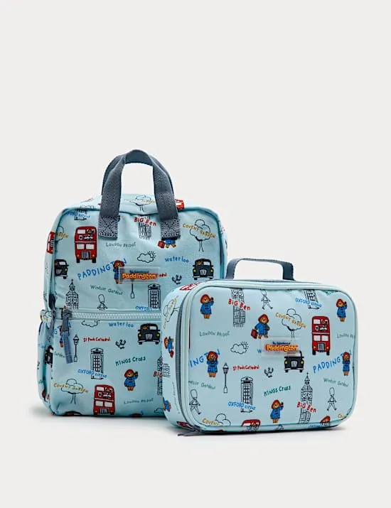 2-teiliges Set aus Rucksack und Lunchbox mit Paddington™-Motiv
