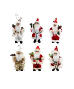 Vintage Santa Figurine Assorted 18cm
