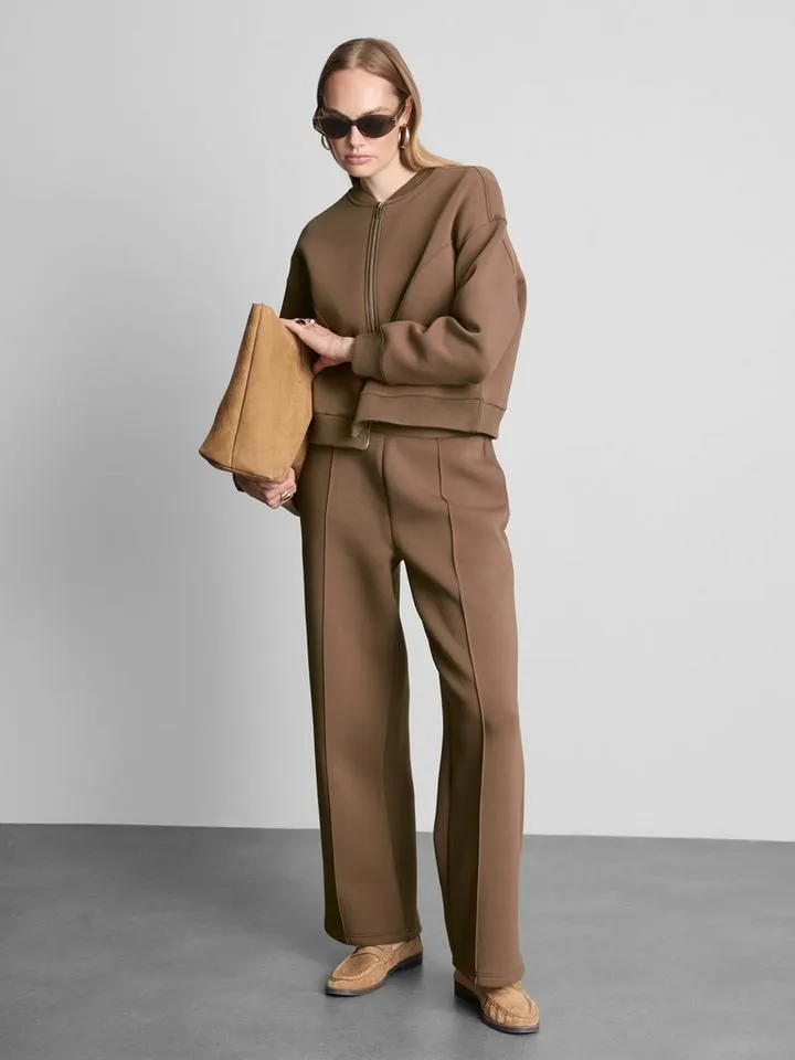 The Edit | Blouson bomber style néoprène en coton