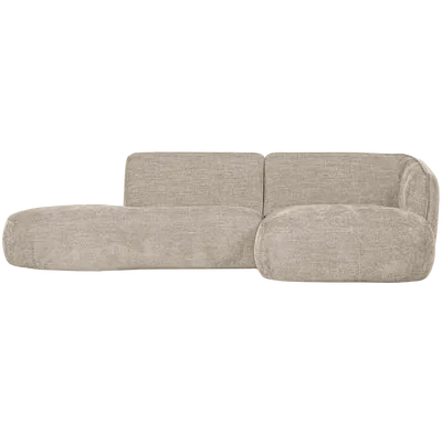 Polly chaise longue rechts zand