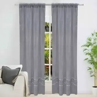Filigree Recycled Cotton Curtain