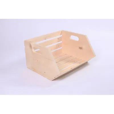 Medium Black Polypropylene Collapsible Stackable Bin