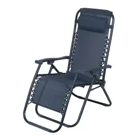 Sedia sdraio reclinabile e richiudibile, blu mélange, Rio Esté