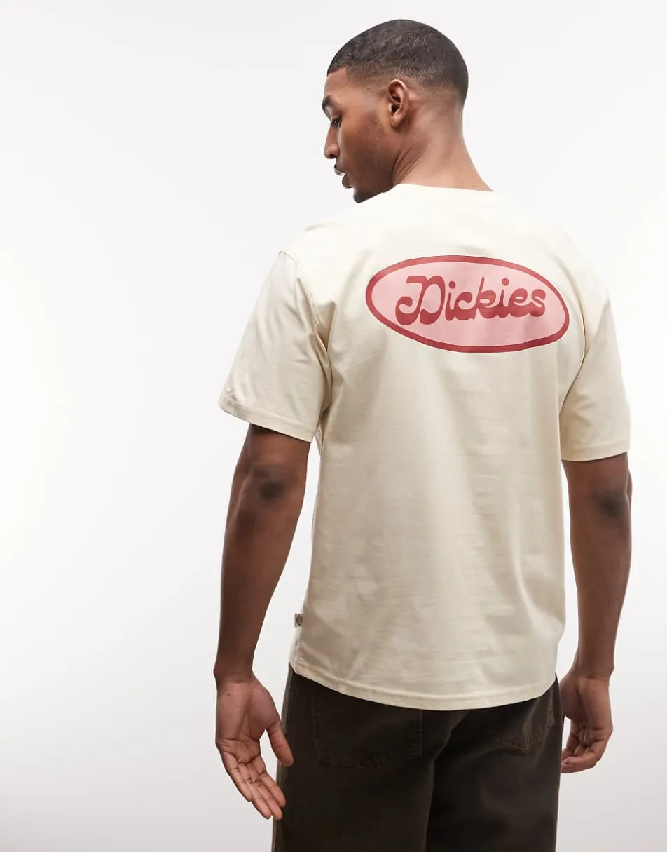 Dickies Austintown backprint t-shirt in tan - exclusive to ASOS