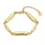 Armband in edelstaal, golvende schijven