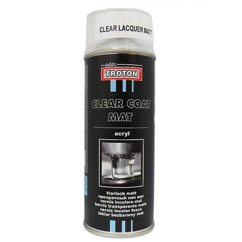 Troton Clear Coat 1K Acrylic Paint Spray Matt 400 ml