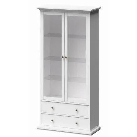 Elegante vitrina en color blanco