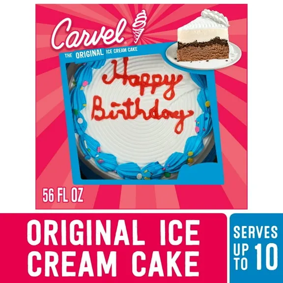 Carvel Chocolate & Vanilla Ice Cream Cake with Crunchies, Round, 56 fl oz - Frozen Dessert $23.97 42.8 ¢/fl oz
