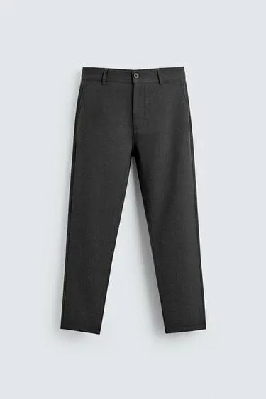 COMFORT TEXTURED CHINO TROUSERS