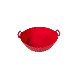 20cm Silicone Air Fryer Liner Reusable Washable Round Non-Stick Basket