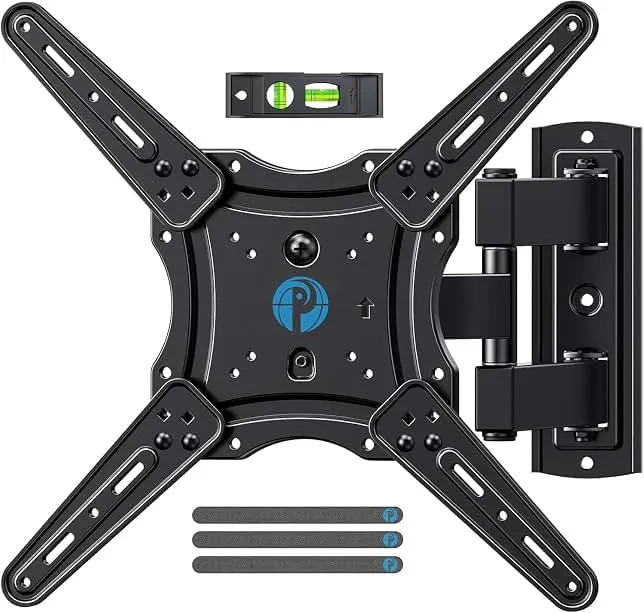 Pipishell Full Motion TV Wall Mount for 26–65 inch TVs up to 77 lbs | Max VESA 400x400mm, TV Mount Bracket with Articulating Arms, Extension, Til…