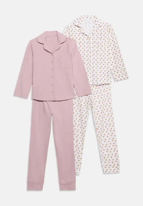 2 PACK SET - Nattdrakt - off white/mauve