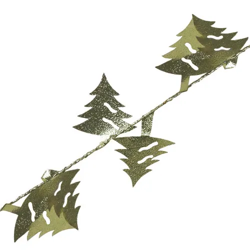 Enchanted Forest® 50' Gold Trees Wire Tinsel Christmas Garland