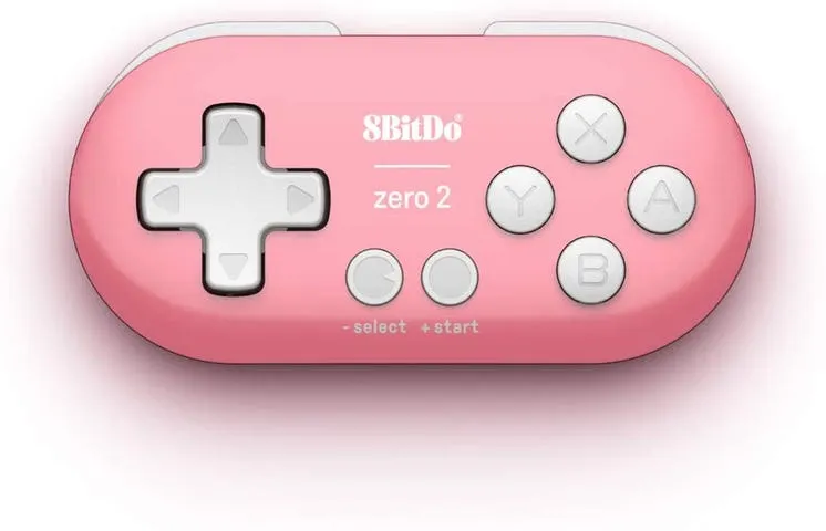 8BitDo Zero 2 Pink Edition - Portabel mikrohåndkontroller