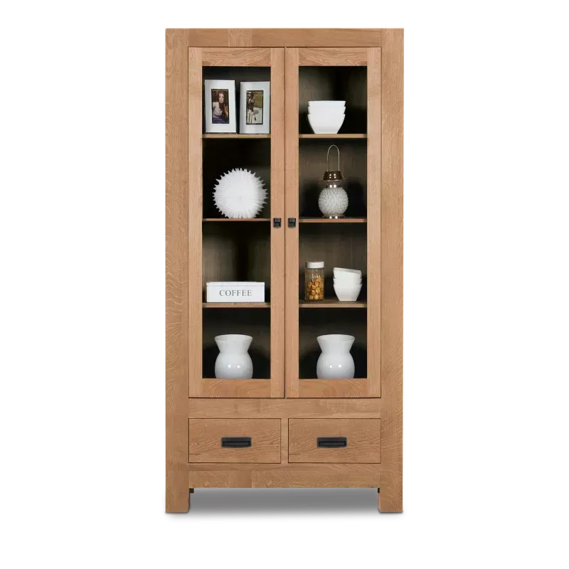 Vitrinekast (2 deuren) Cuba - Verweerd