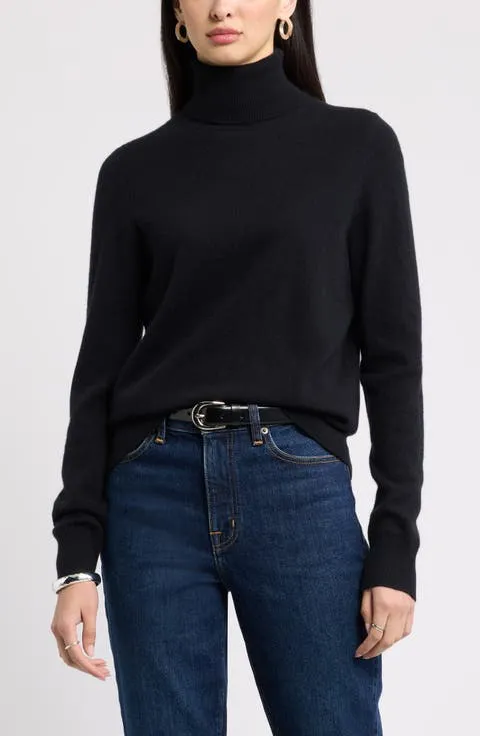 Classic Cashmere Turtleneck Sweater