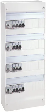 Coffret monté câblé T6 4 rangées 52 modules - Legrand
