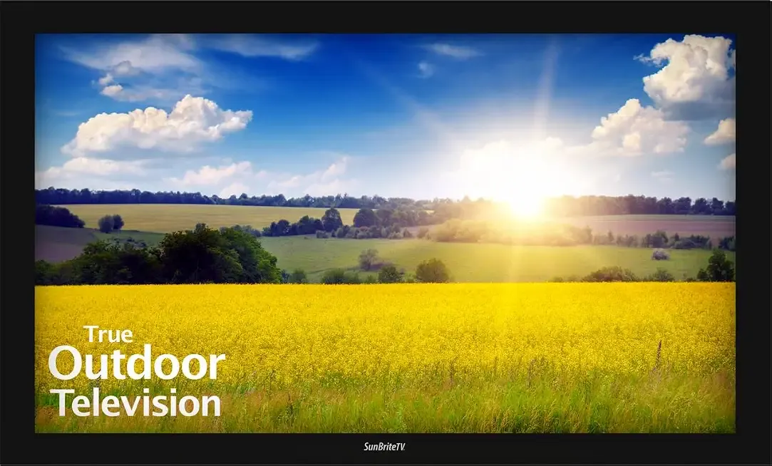 SunBriteTV Pro 2 Series 32-Inch Full Sun Ultra Bright Outdoor TV, Full HD Weatherproof Television, 1500 Nit Anti-Glare Screen, SB-P2-32-1K-BL