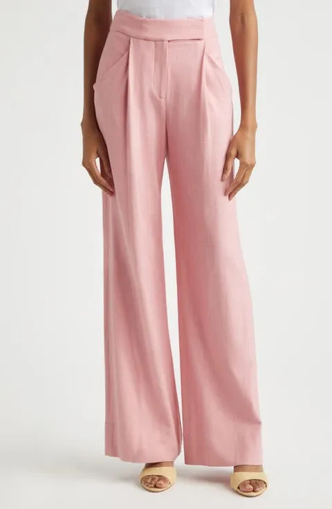 Veronica Beard Marbeau High Waist Wide Leg Pants