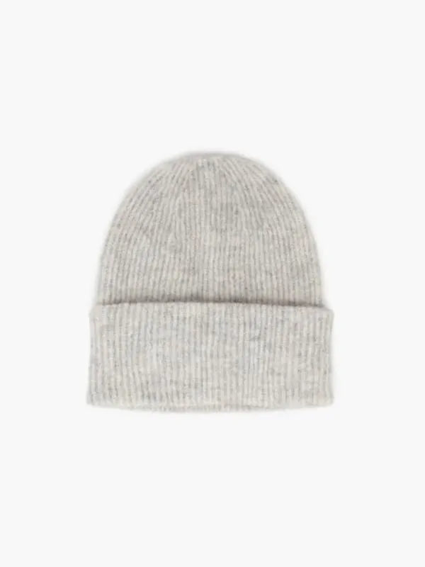 Gabriella Wool Mohair Beanie Greige