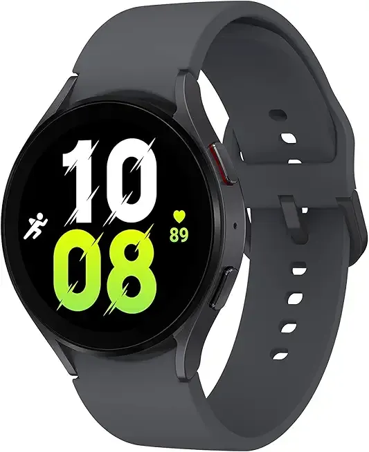 SAMSUNG Galaxy Watch 5 (Renewed) 44mm Bluetooth Smartwatch w/Body, Health, Fitness and Sleep Tracker, Improved Battery, Sapphire Crystal Glass, Enhanced GPS Tracking, US Version, Gray