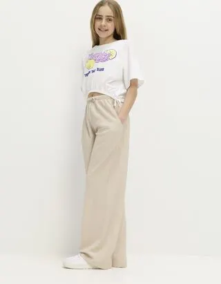 Pantaloni - A nido d'ape - Beige