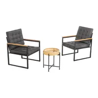 7tlg. Bistro-Set inkl. Kissen