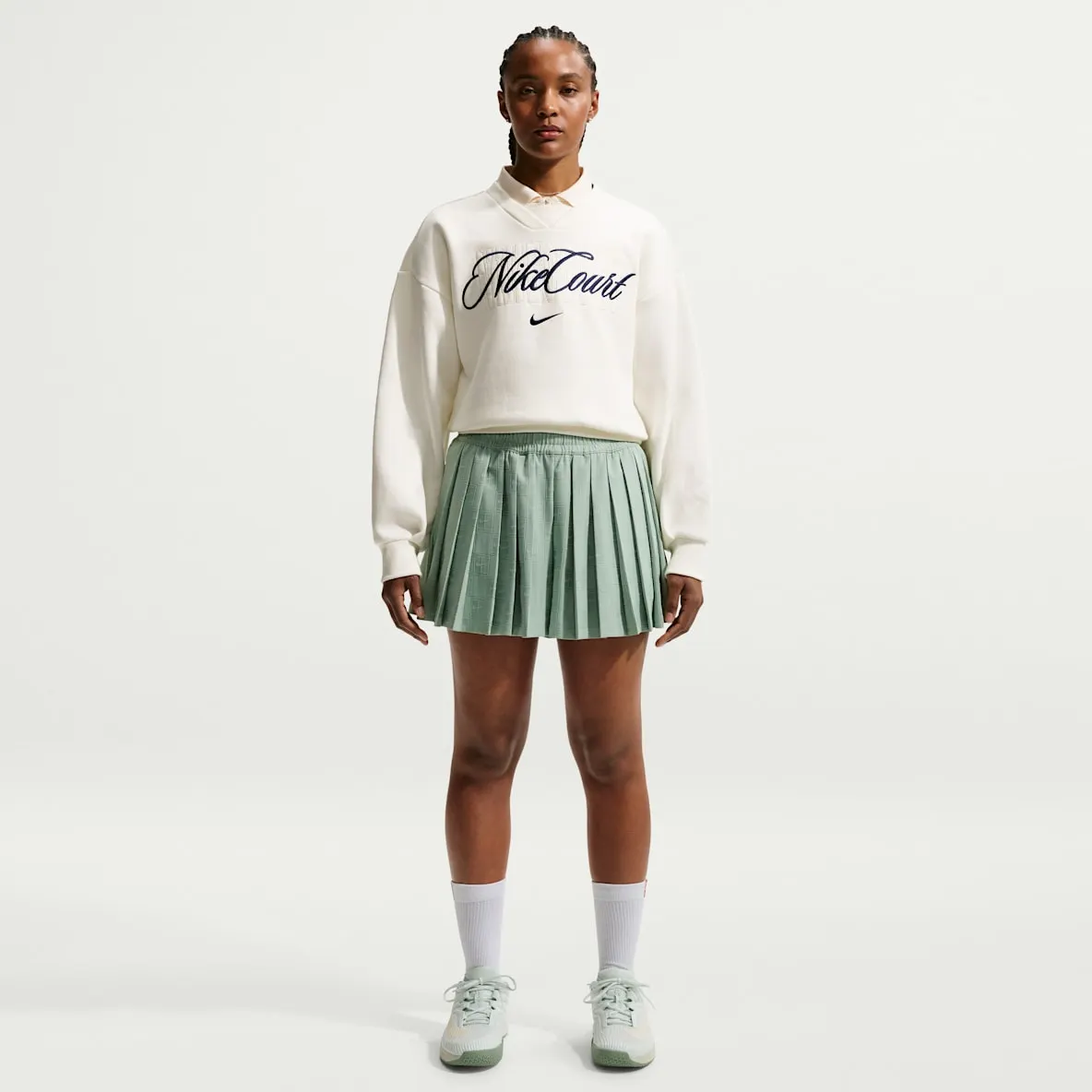 Dri-FIT-tennisshorts med høyt liv til dame