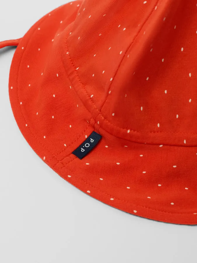 Økologisk bomull med myk brem og knytebånd