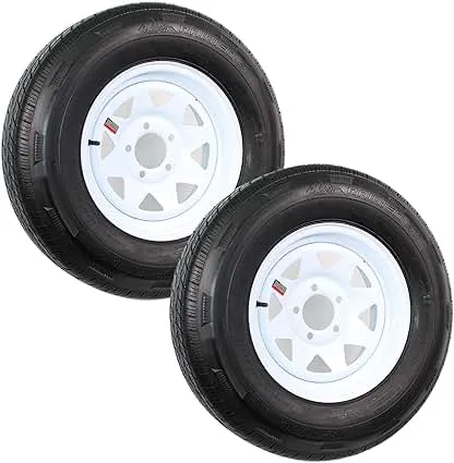 eCustomrim 2-Pack Radial Trailer Tire On Rim ST205/75…